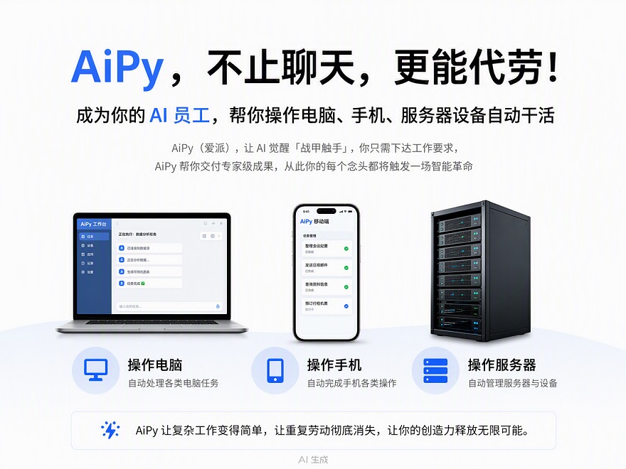 AiPy：超级AI牛马智能体工厂，一个“有手有脚”的AI